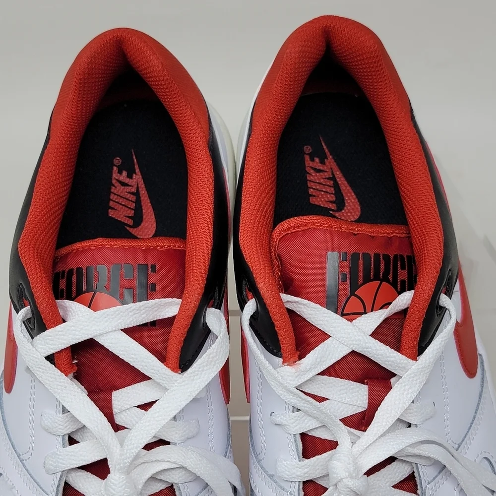 Nike White and Red Sneakers - size 14